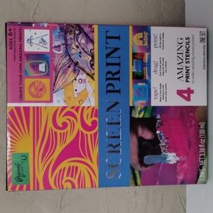 Original Art By U Screen Print Kit With 4 Print Stencils